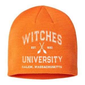 Funny Witches University Salem Massachusetts Witch College Sustainable Beanie