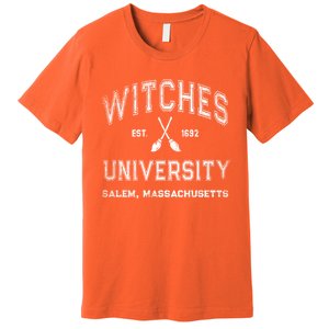 Funny Witches University Salem Massachusetts Witch College Premium T-Shirt