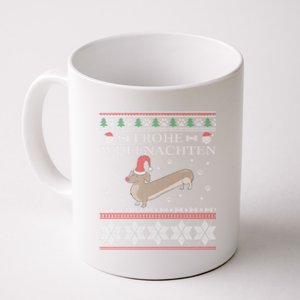 Frohe WuffnäChs Ugly Christmas Sweater Dachshund Woofmas Gift Coffee Mug