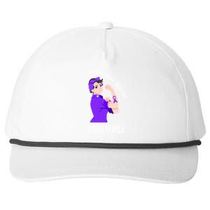 Fibromyalgia Warrior Unbreakable Fibromyalgia Awareness Gift Snapback Five-Panel Rope Hat