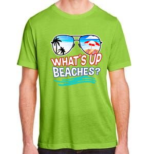 Funny Whats Up Beaches Family Vacation Matching Gift Adult ChromaSoft Performance T-Shirt