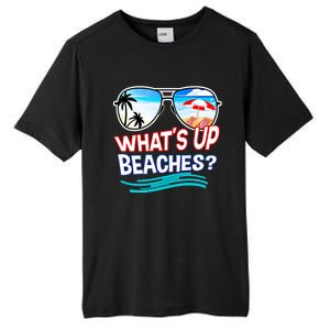 Funny Whats Up Beaches Family Vacation Matching Gift Tall Fusion ChromaSoft Performance T-Shirt