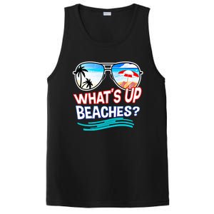 Funny Whats Up Beaches Family Vacation Matching Gift PosiCharge Competitor Tank