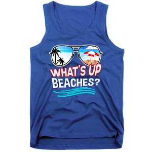 Funny Whats Up Beaches Family Vacation Matching Gift Tank Top