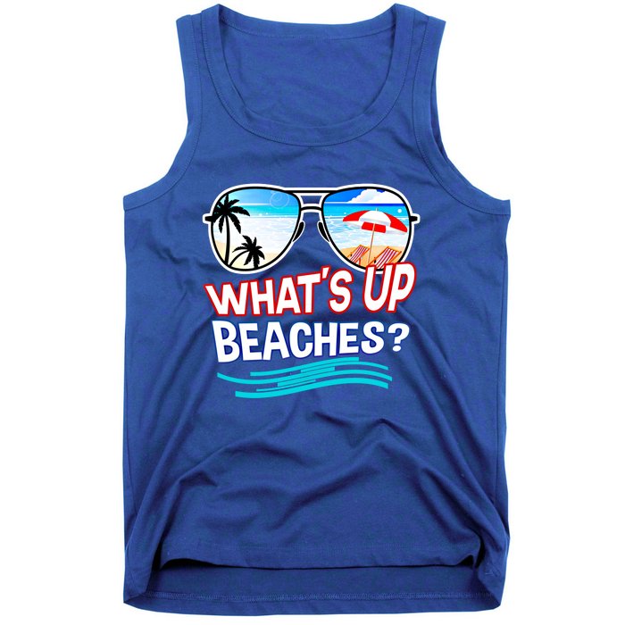 Funny Whats Up Beaches Family Vacation Matching Gift Tank Top