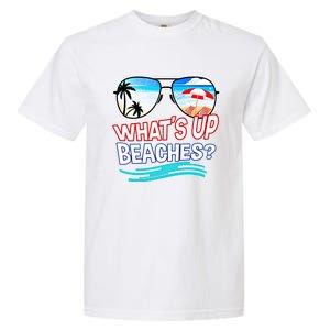 Funny Whats Up Beaches Family Vacation Matching Gift Garment-Dyed Heavyweight T-Shirt