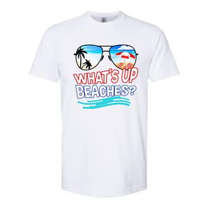 Funny Whats Up Beaches Family Vacation Matching Gift Softstyle CVC T-Shirt