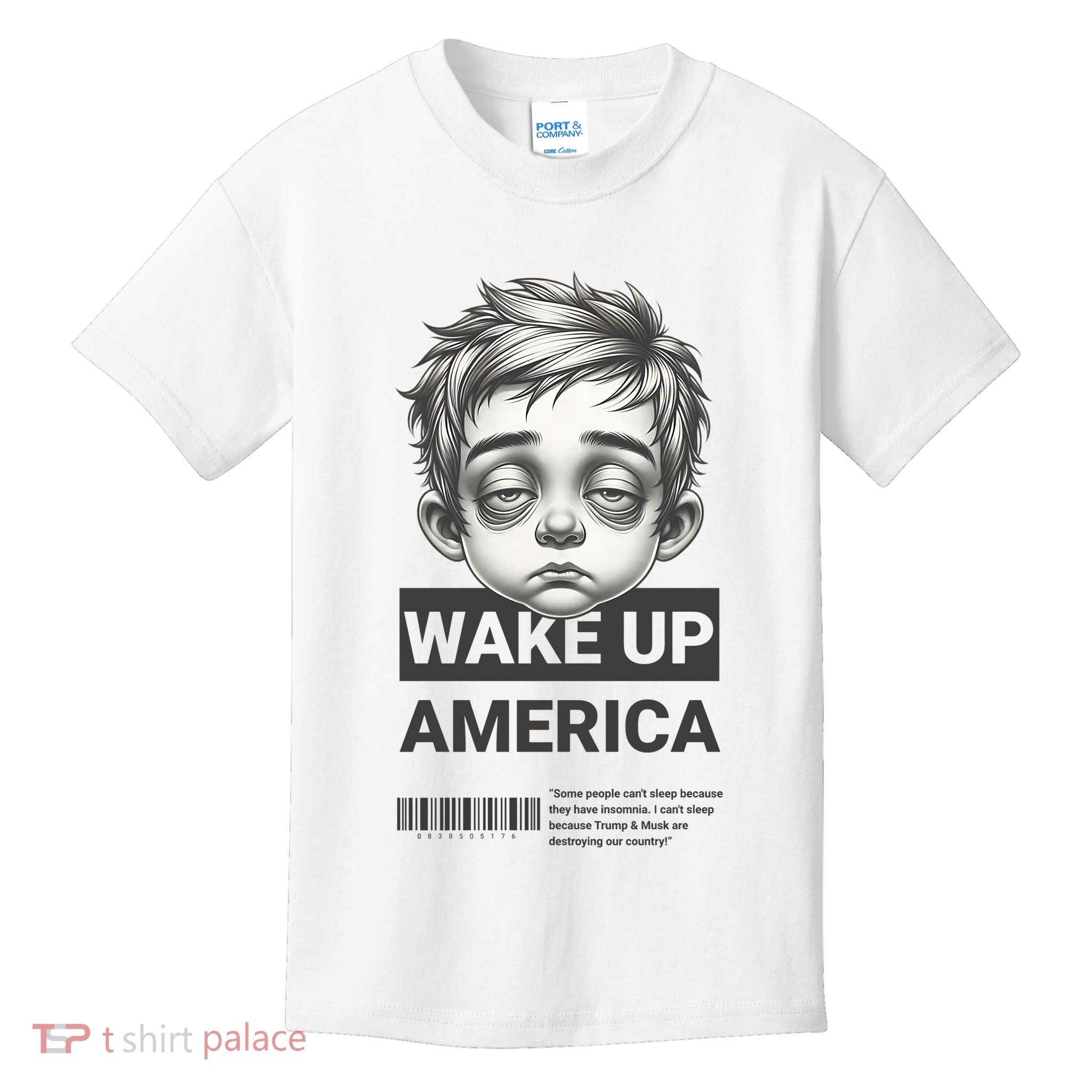 Funny Wake Up America Anti Fascism Kids T-Shirt