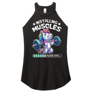 Fitness Weightlifting Unicorn Gym Workout Weight Training Women's Perfect Tri Rocker Tank