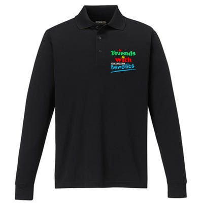 Friends With Unemployment Benefits Performance Long Sleeve Polo