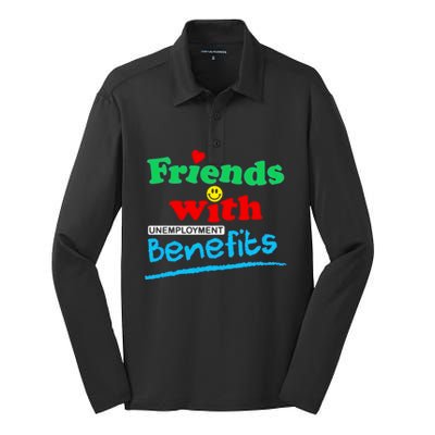 Friends With Unemployment Benefits Silk Touch Performance Long Sleeve Polo