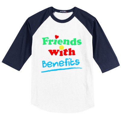 Friends With Unemployment Benefits Baseball Sleeve Shirt