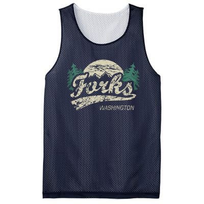 Forks Washington Vintage Mesh Reversible Basketball Jersey Tank