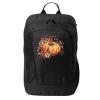 Fall Women Vintage Pumpkin Autumn Graphic Thanksgiving City Backpack