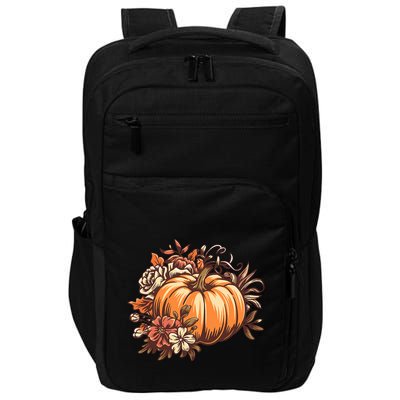 Fall Women Vintage Pumpkin Autumn Graphic Thanksgiving Impact Tech Backpack