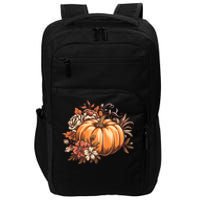 Fall Women Vintage Pumpkin Autumn Graphic Thanksgiving Impact Tech Backpack