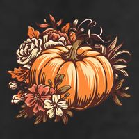 Fall Women Vintage Pumpkin Autumn Graphic Thanksgiving Beanie