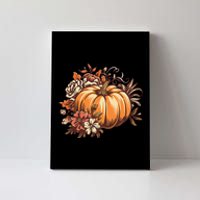 Fall Women Vintage Pumpkin Autumn Graphic Thanksgiving Gift Canvas