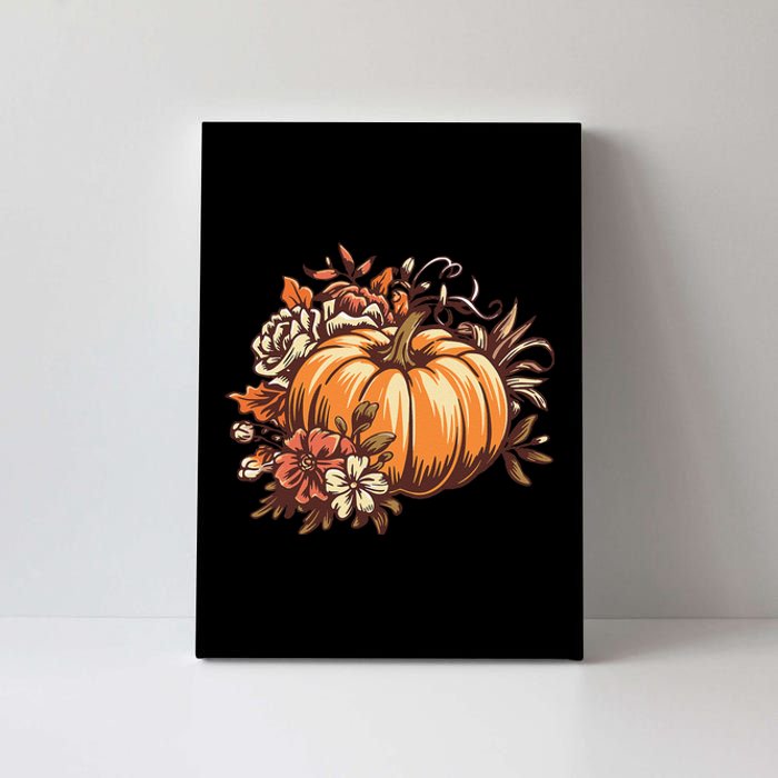 Fall Women Vintage Pumpkin Autumn Graphic Thanksgiving Gift Canvas