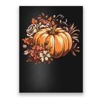 Fall Women Vintage Pumpkin Autumn Graphic Thanksgiving Gift Poster