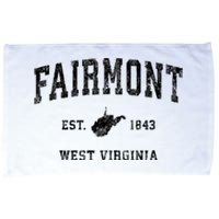 Fairmont West Virginia Wv Vintage Established Athletic Sports Design Microfiber Hand Towel