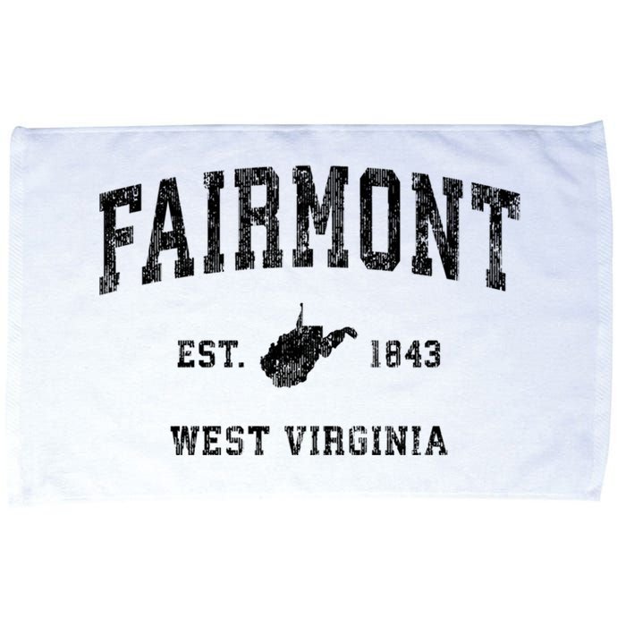 Fairmont West Virginia Wv Vintage Established Athletic Sports Design Microfiber Hand Towel