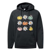 Fall Women Vintage Pumpkin Autumn Graphic Thanksgiving Performance Fleece Hoodie