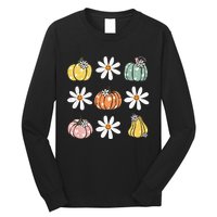 Fall Women Vintage Pumpkin Autumn Graphic Thanksgiving Long Sleeve Shirt