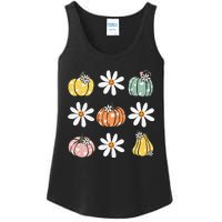 Fall Women Vintage Pumpkin Autumn Graphic Thanksgiving Ladies Essential Tank