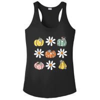 Fall Women Vintage Pumpkin Autumn Graphic Thanksgiving Ladies PosiCharge Competitor Racerback Tank