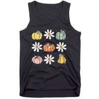 Fall Women Vintage Pumpkin Autumn Graphic Thanksgiving Tank Top