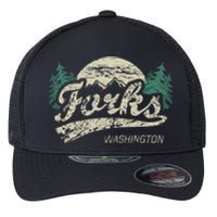 Forks Washington Vintage Flexfit Unipanel Trucker Cap