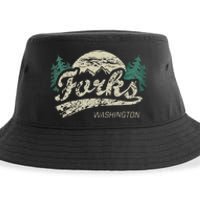 Forks Washington Vintage Sustainable Bucket Hat