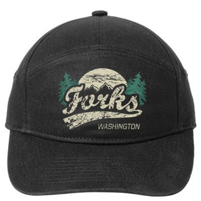 Forks Washington Vintage 7-Panel Snapback Hat