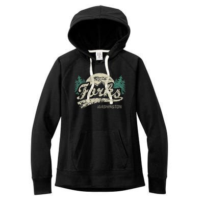 Forks Washington Vintage Women's Fleece Hoodie