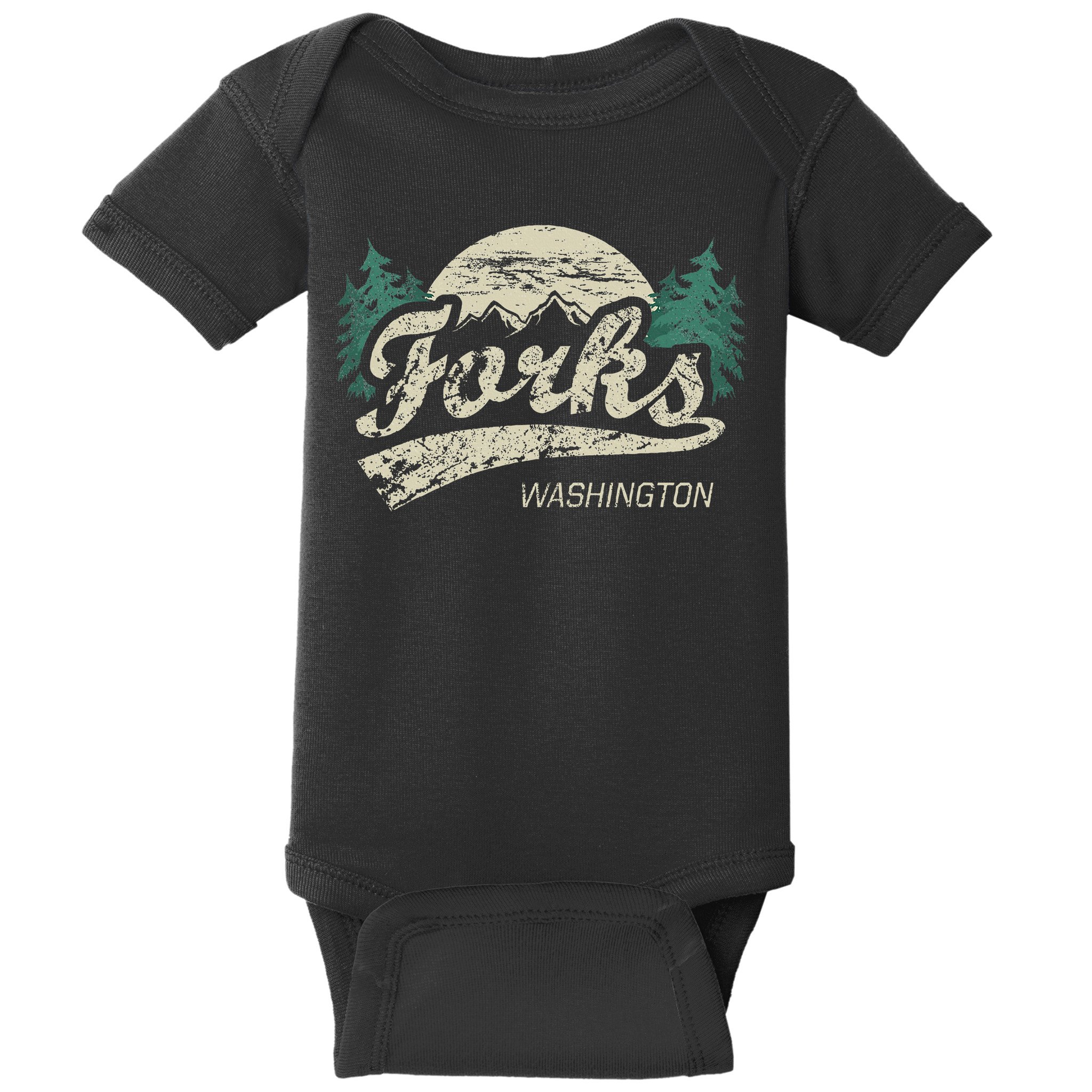Forks Washington Vintage Baby Bodysuit