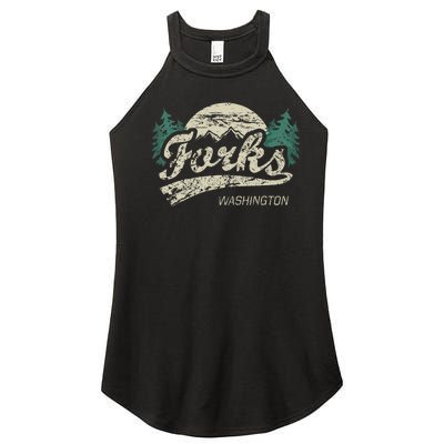 Forks Washington Vintage Women’s Perfect Tri Rocker Tank