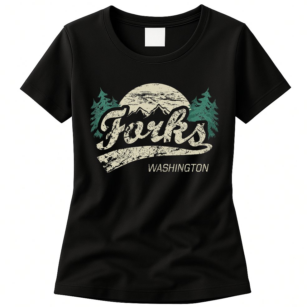 Forks Washington Vintage Womens T-Shirt