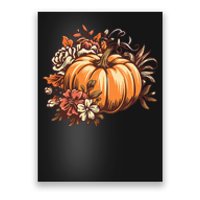 Fall Women Vintage Pumpkin Autumn Graphic Thanksgiving Poster