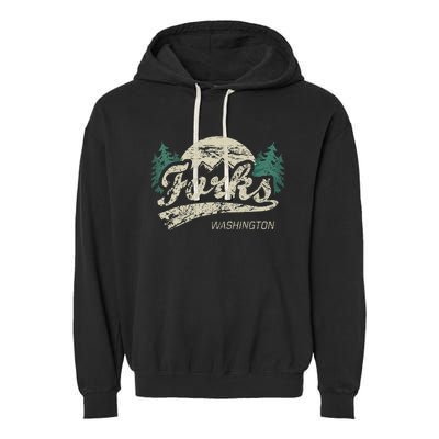 Forks Washington Vintage Garment-Dyed Fleece Hoodie