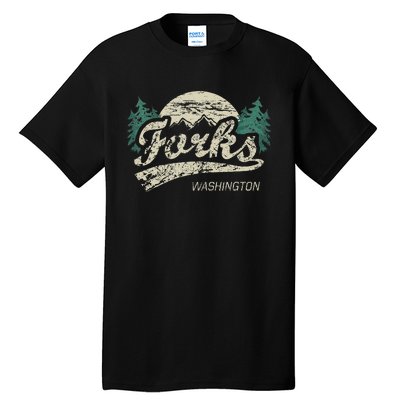 Forks Washington Vintage Tall T-Shirt