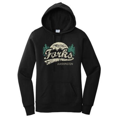 Forks Washington Vintage Women's Pullover Hoodie