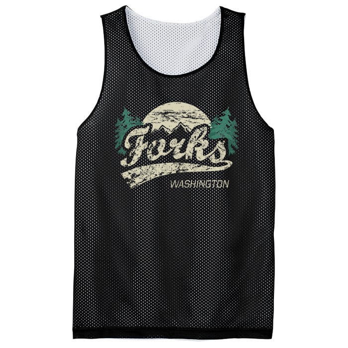 Forks Washington Vintage Mesh Reversible Basketball Jersey Tank