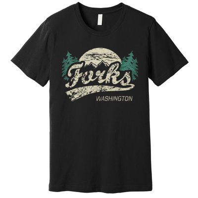 Forks Washington Vintage Premium T-Shirt