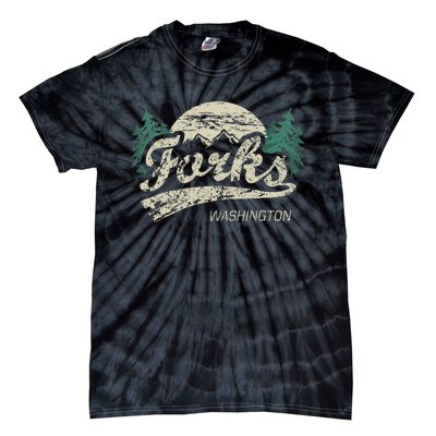 Forks Washington Vintage Tie-Dye T-Shirt