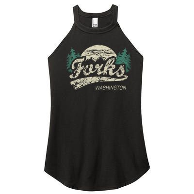 Forks Washington Vintage Women's Perfect Tri Rocker Tank