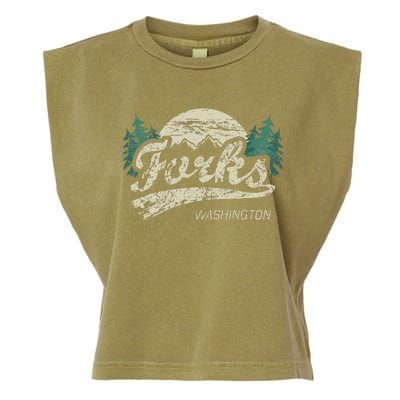 Forks Washington Vintage Garment-Dyed Women's Muscle Tee