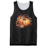 Fall Women Vintage Pumpkin Autumn Graphic Thanksgiving Mesh Reversible Basketball Jersey Tank