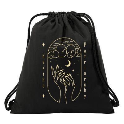 Feminist Witch, Women's Rights Are Human Rights Drawstring Bag
