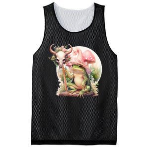 Frog With Witch Hat ShirtSkull Mushroom Everybody Croaks Mesh Reversible Basketball Jersey Tank